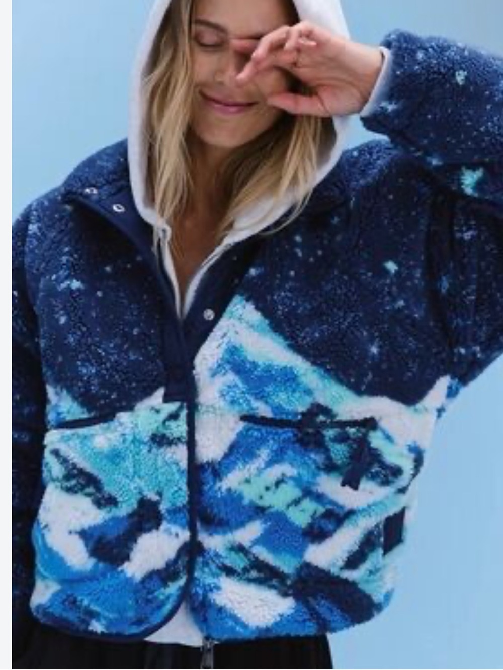 0088.New Free People  FP Movenents   fleece Hit The Slopes Fleece $198